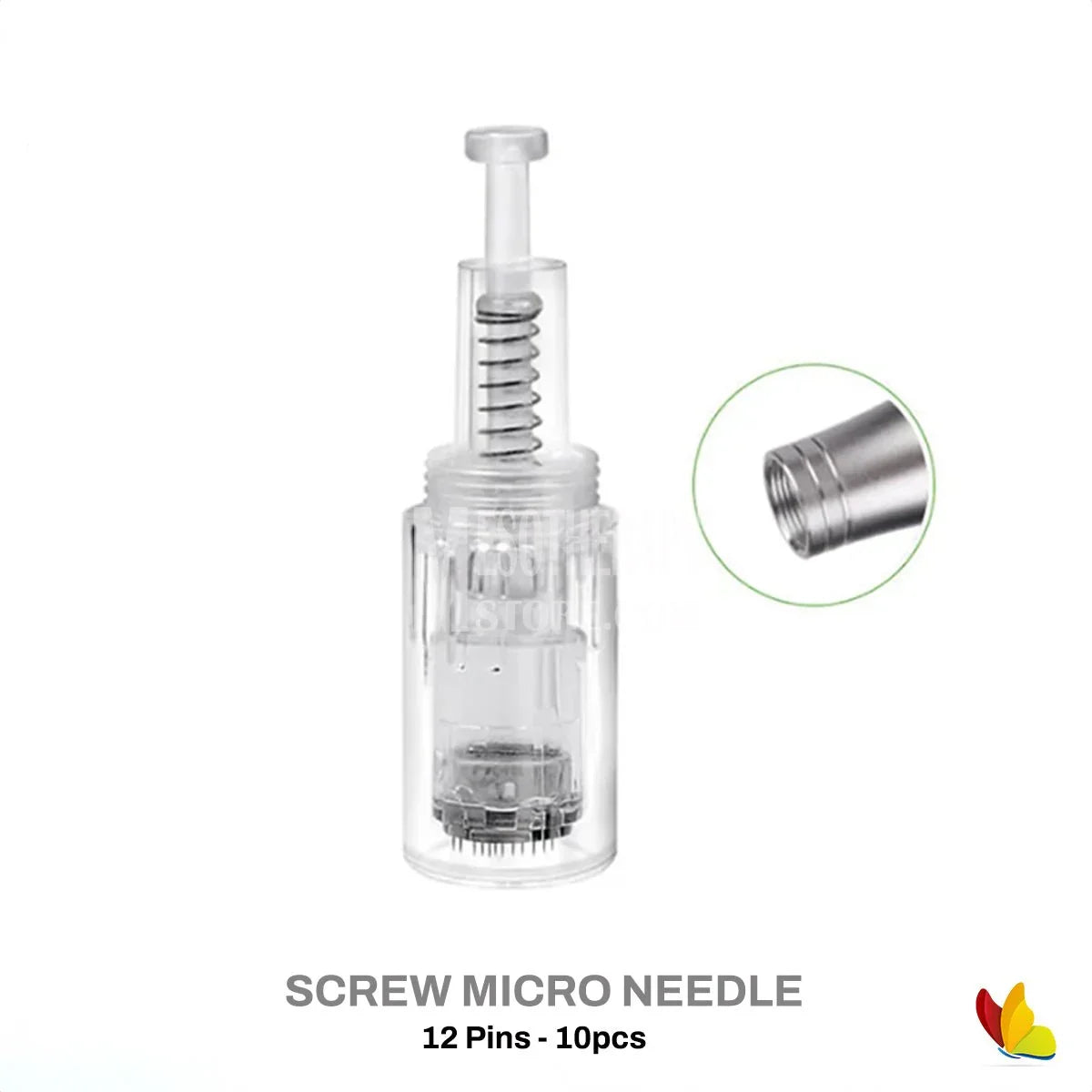 Screw Micro Needle Cartridge 12 Pin 10Pcs Pack Mesotherapy Store